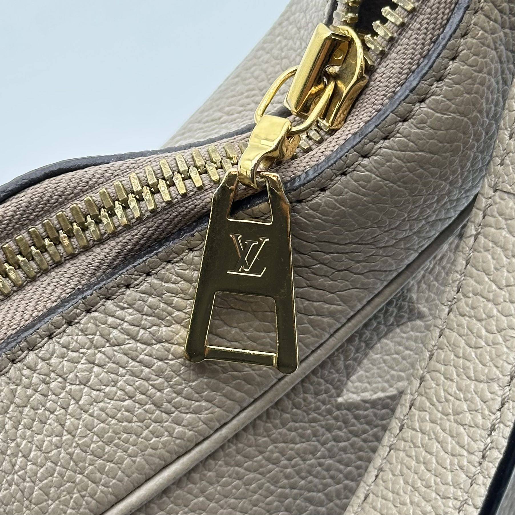 Louis Vuitton Monogram Empreinte Bagatelle M46112 Beige RFID