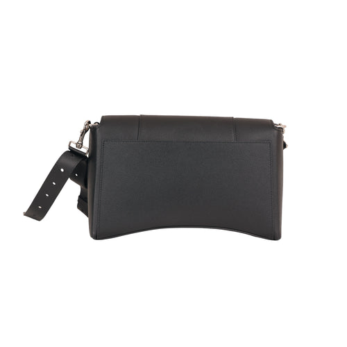 Balenciaga Downtown Bag Black Silver Hardware Shoulder Crossbody Bag