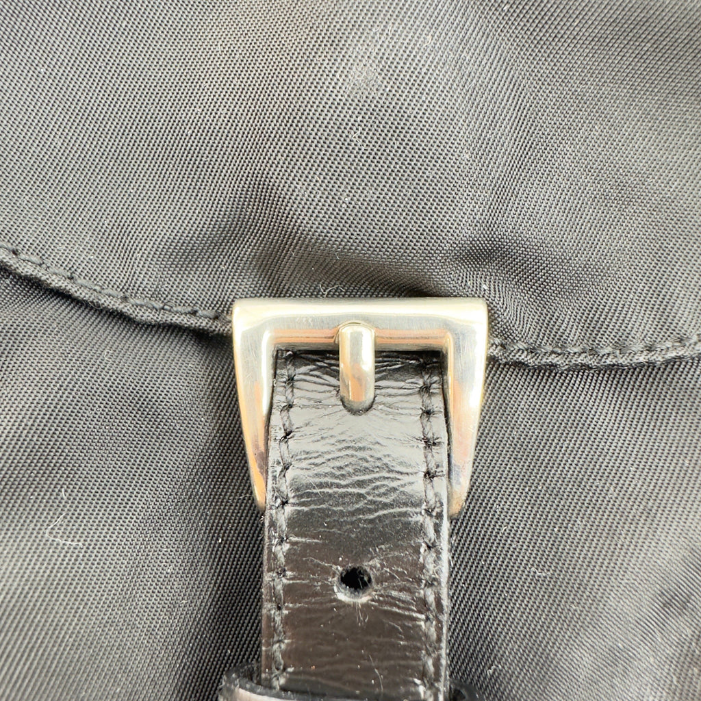 Prada Tessuto Nylon Vela Medium Black Backpack