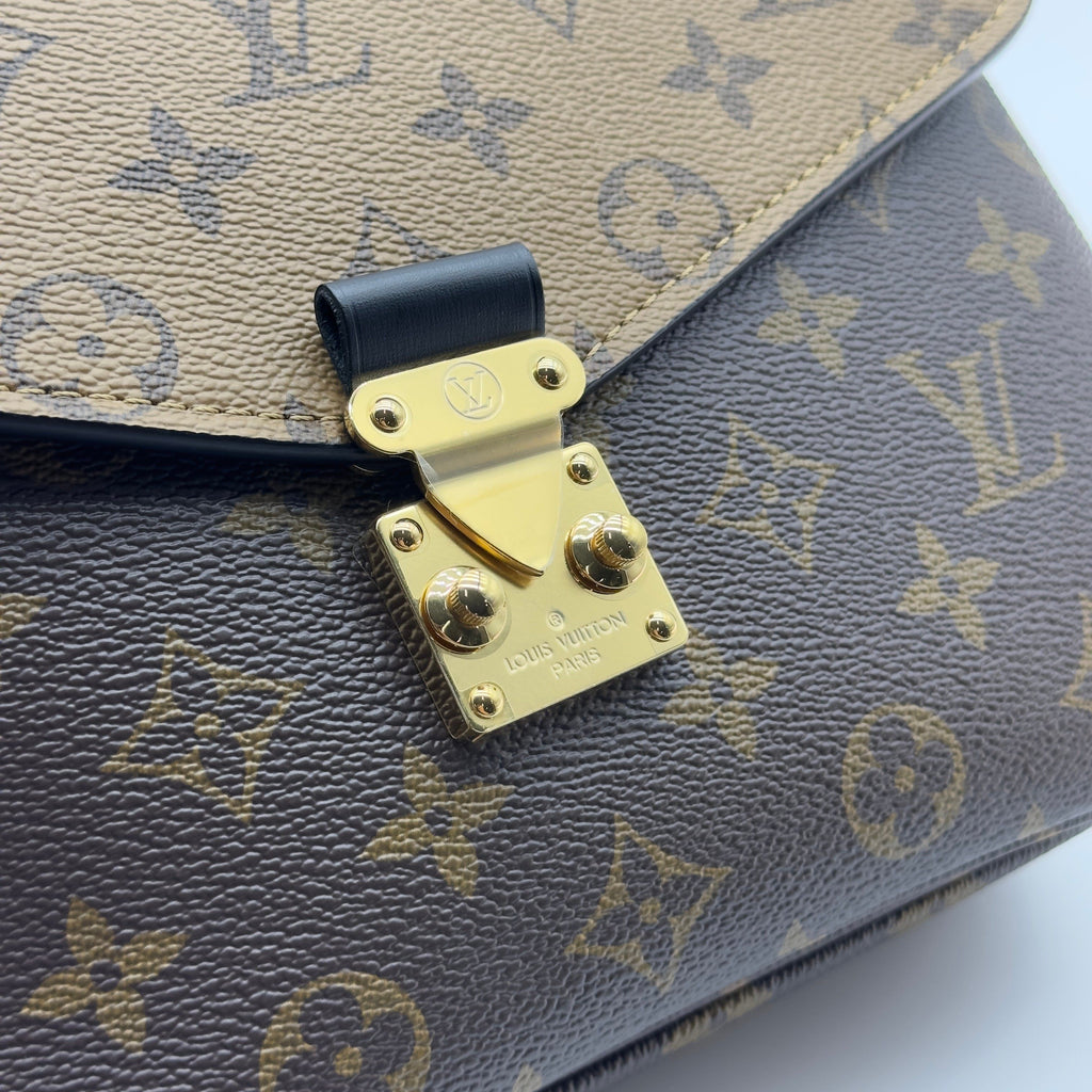 Louis Vuitton Monogram Reverse Canvas Pochette Métis MM Brown Crossbody Bag