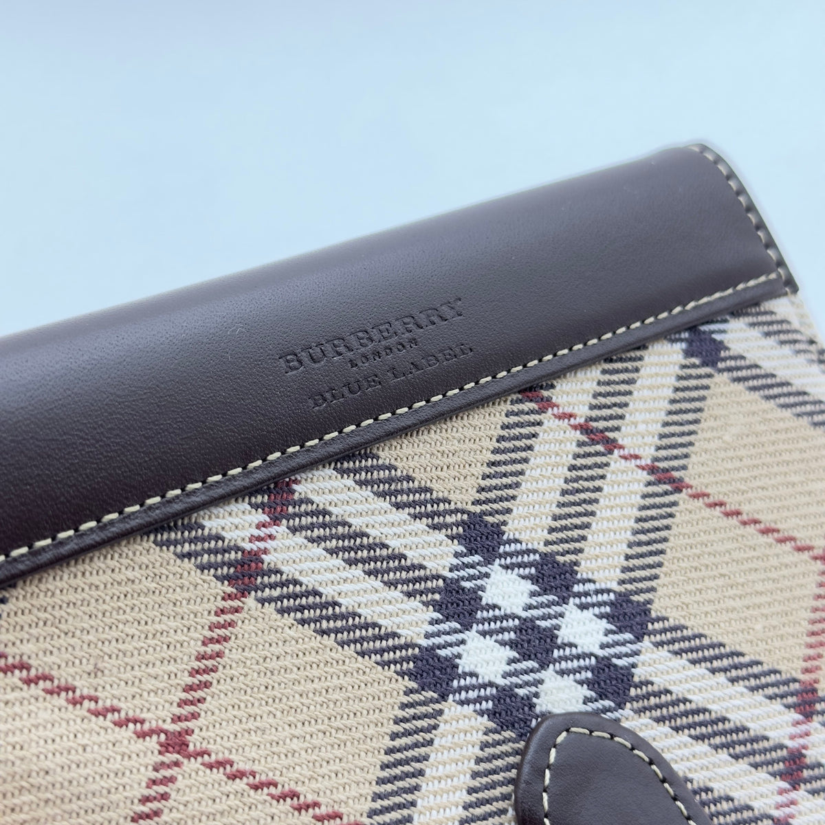 Burberry Nova Check Canvas Brown Agenda Cover Wallet