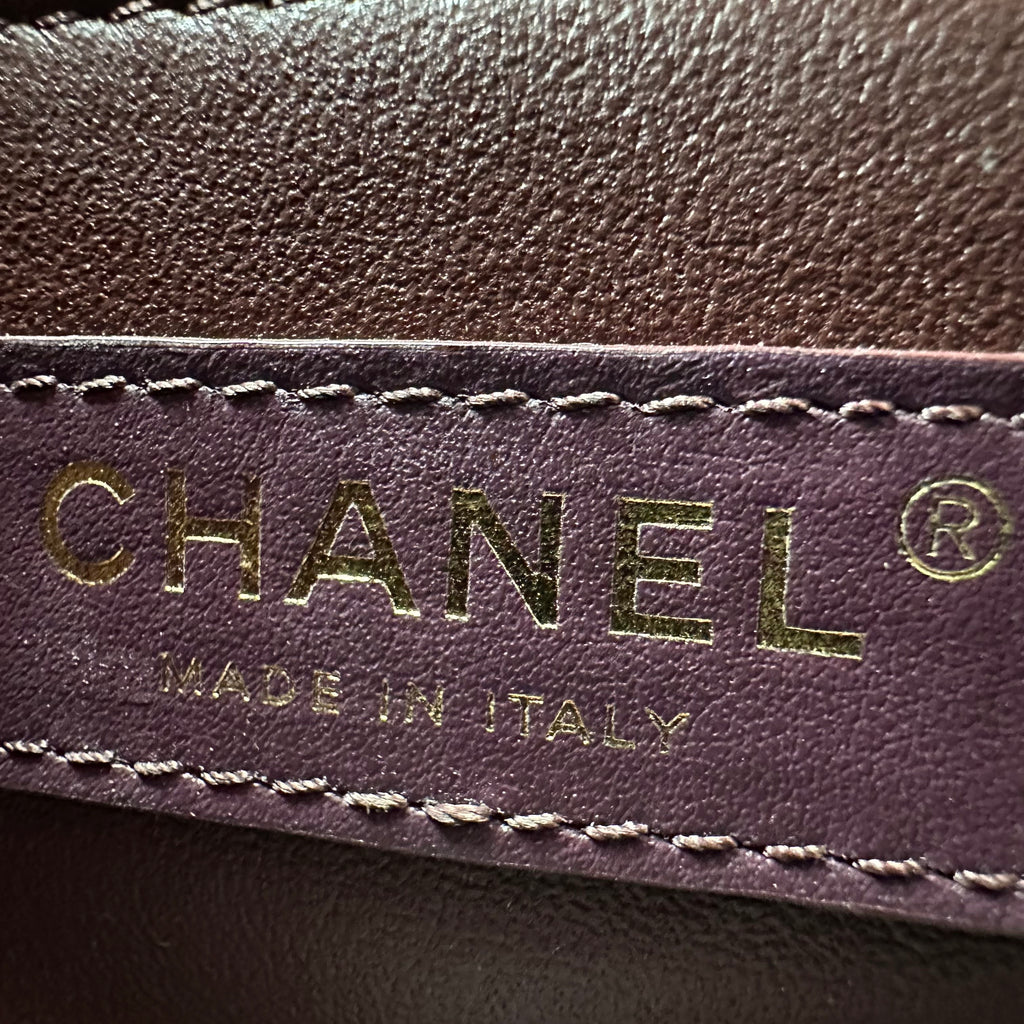 CHANEL Matelassé Coco Handle XXS Caviar Skin Black GD Hardware Handbag