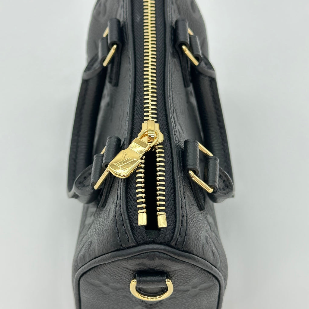 LOUIS VUITTON nano speedy sac à main monogramme 2way Sac à bandoulière RFID