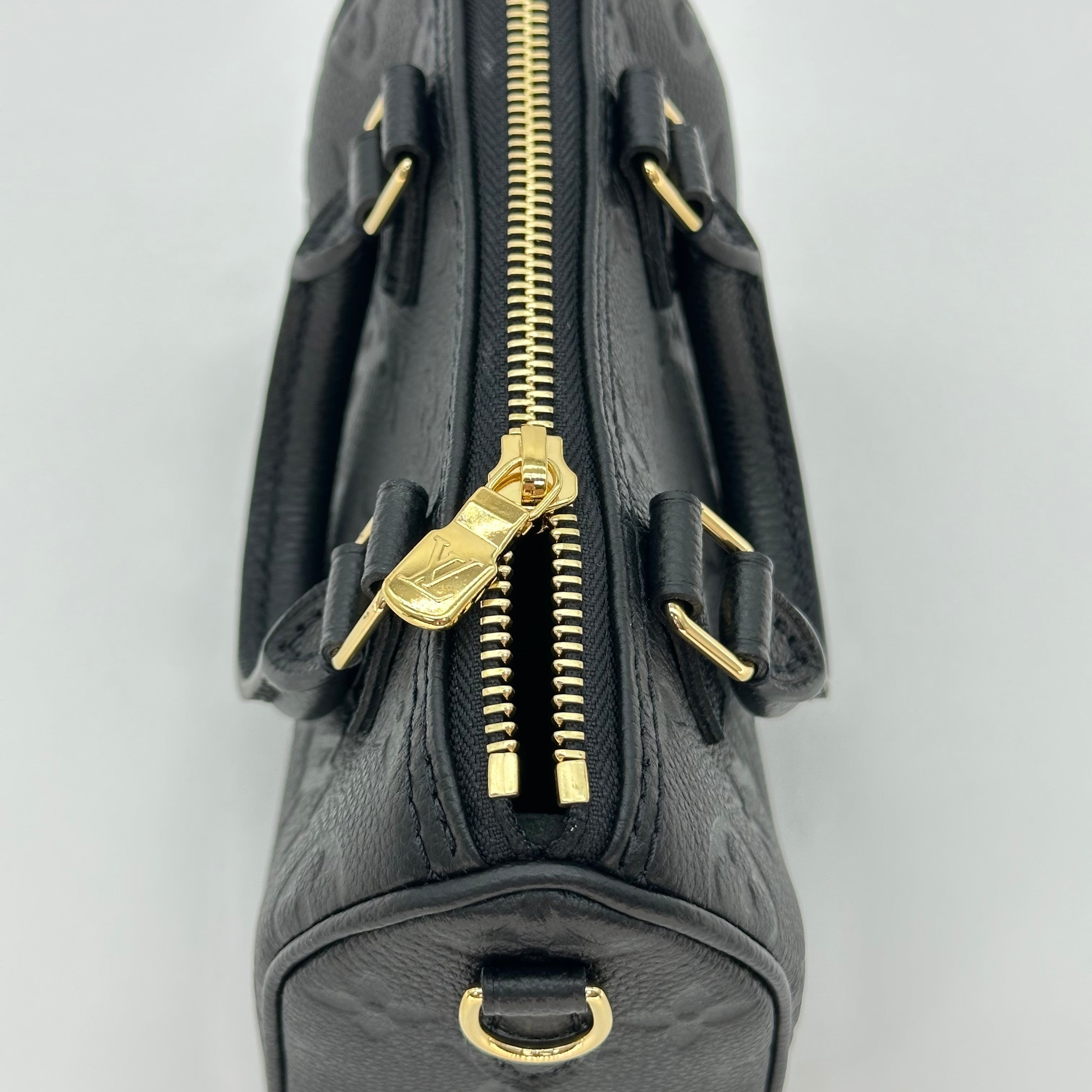 LOUIS VUITTON nano speedy sac à main monogramme 2way Sac à bandoulière RFID
