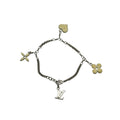 LOUIS VUITTON Bracelet Sweet Monogram M65476 Argent blanc méta