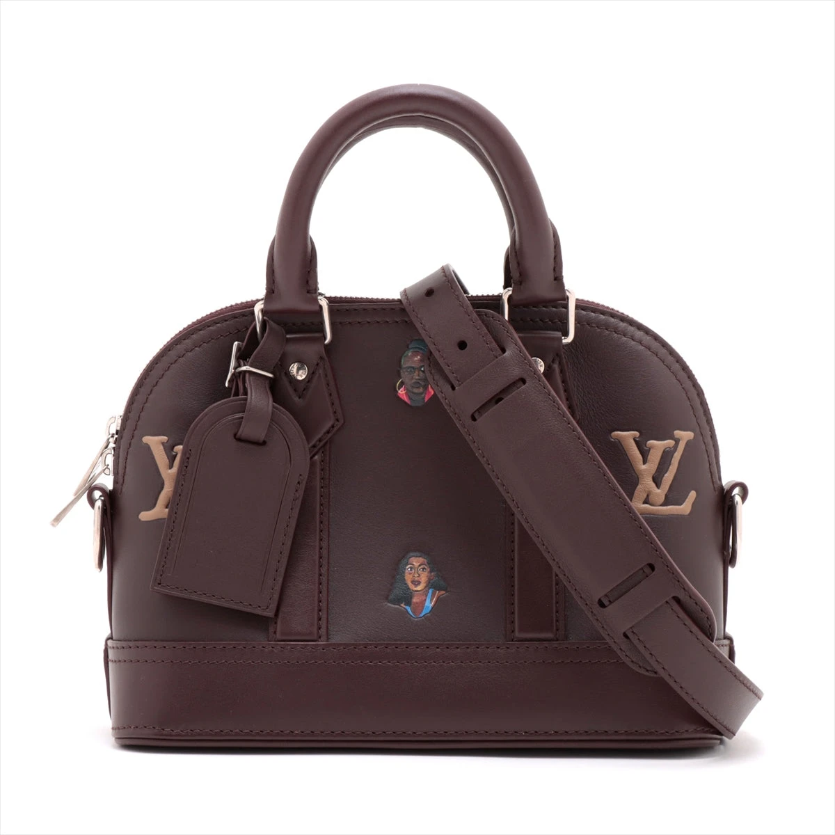 Louis Vuitton Alma 25 Henry Taylor Limited Edition Lederhandtasche Umhängetasche Umhängetasche RFID