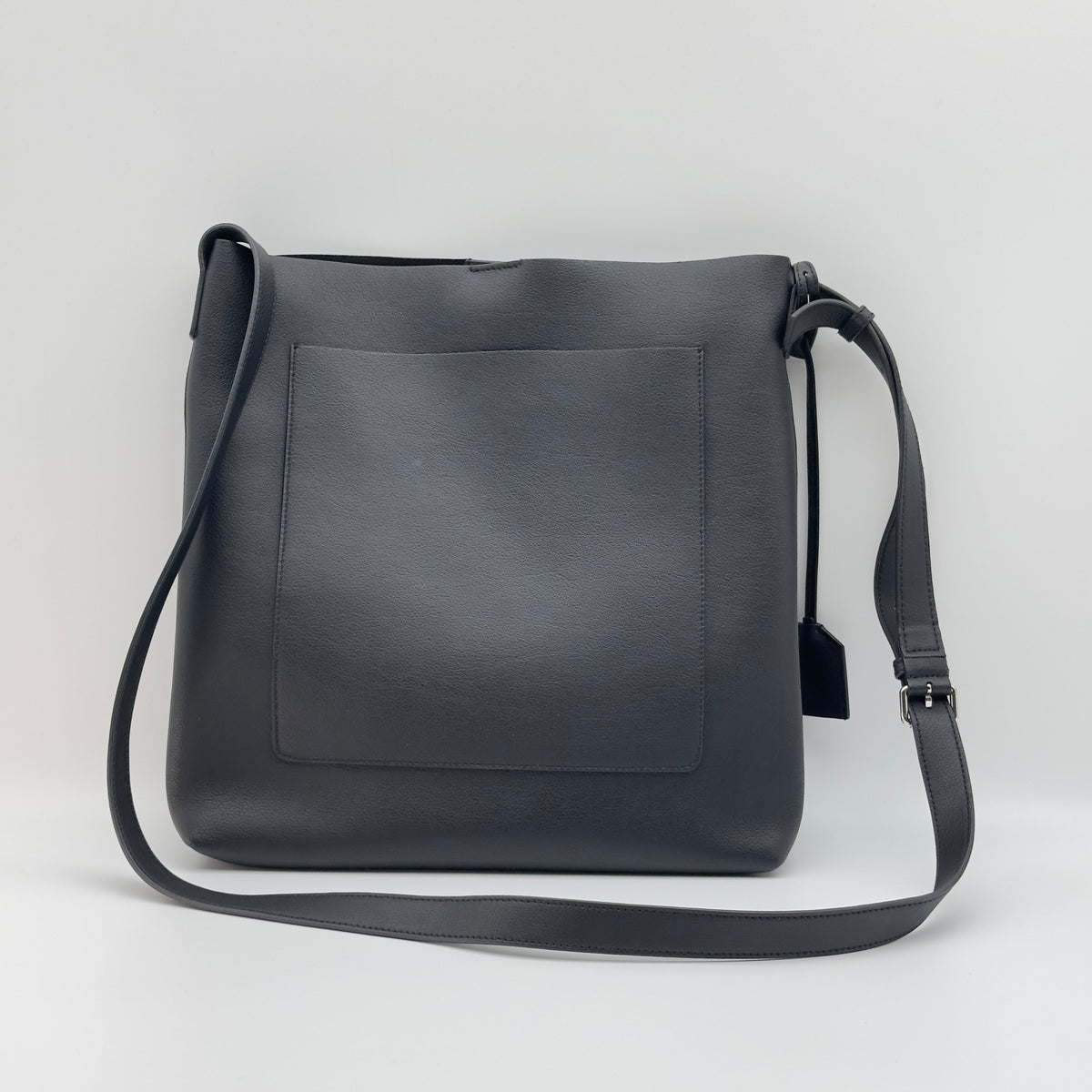 Saint Laurent Grained Leather Bold 27cm Black Crossbody Bag