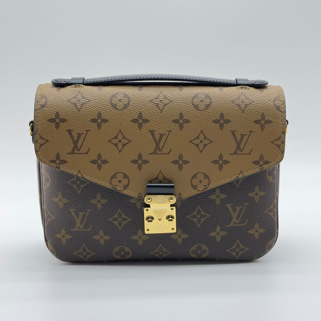 Louis Vuitton Monogram Reverse Canvas Pochette Métis MM Brown Crossbody Bag