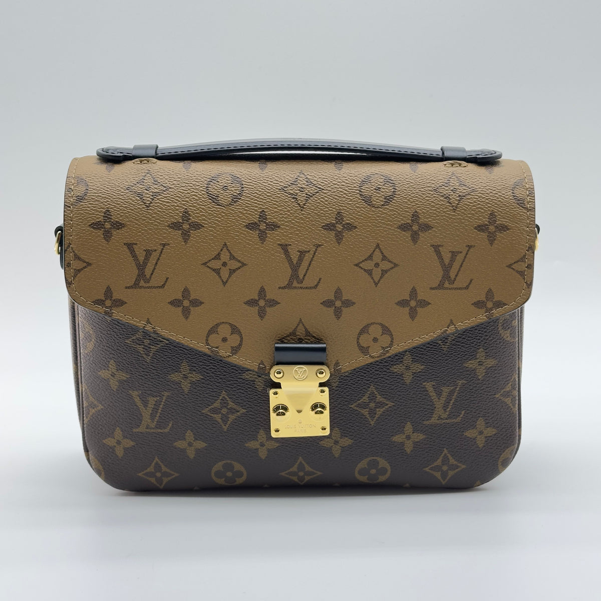 Louis Vuitton Monogram Reverse Canvas Pochette Métis MM Brown Crossbody Bag