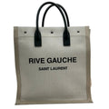 Saint Laurent cream ‘Rive Gauche North/South’ shopper bag
