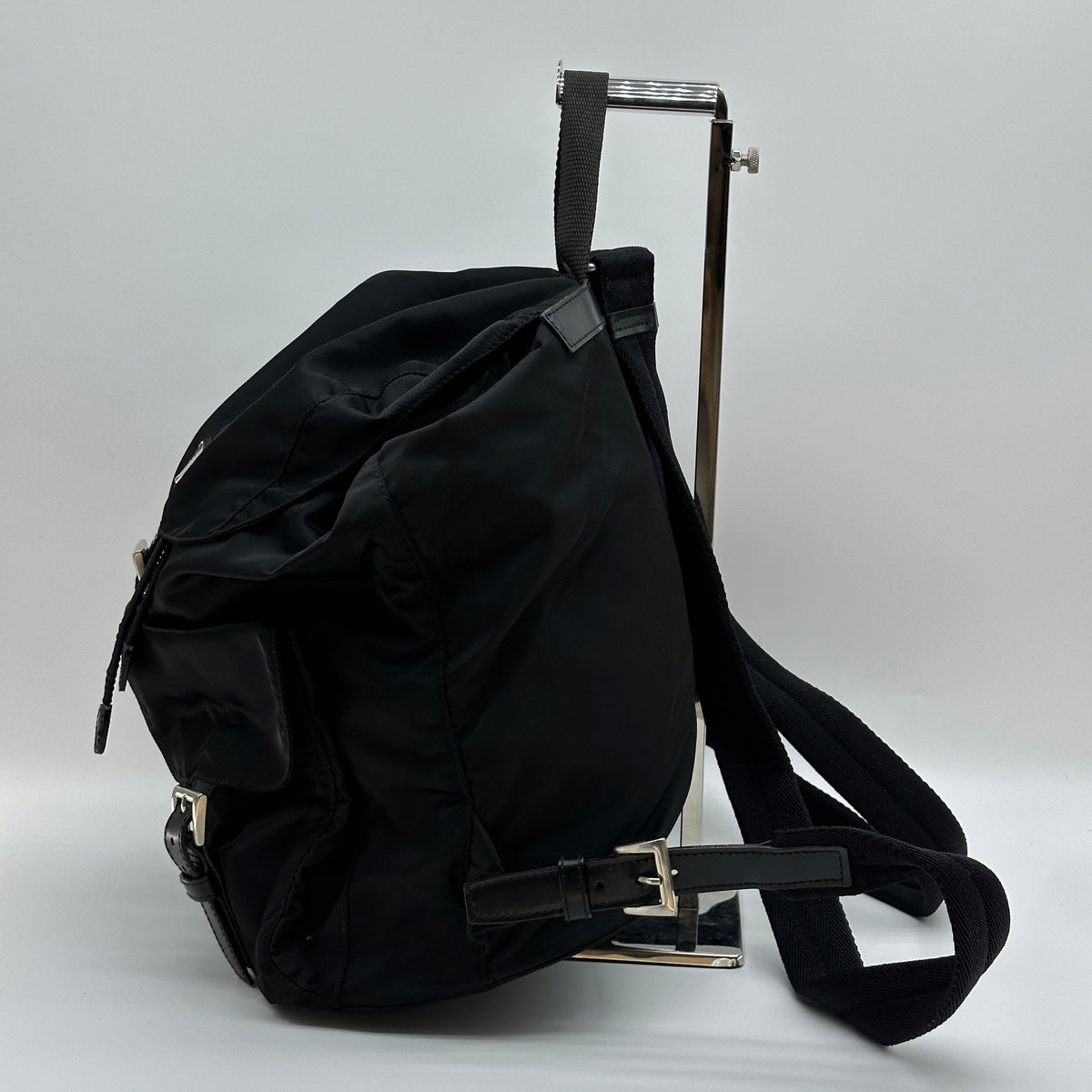 Prada Tessuto Nylon Vela Medium Black Backpack