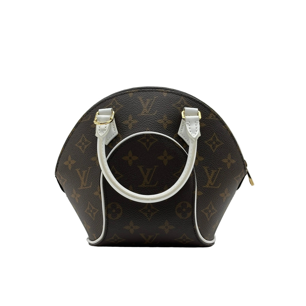 Louis Vuitton Monogram Ellipse BB Brown White Shoulder Bag