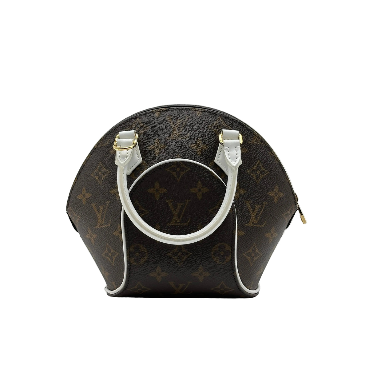 Louis Vuitton Monogram Ellipse BB Brown White Shoulder Bag