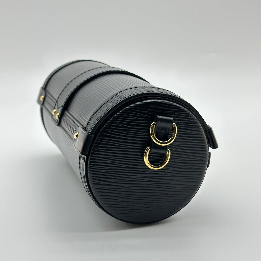 Louis Vuitton Epi Leather Papillon Trunk Black Crossbody Bag M58655