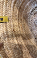 Loewe Basket Bag Anagram Tan Leather Palm Leaf Straw Shoulder Bag Small