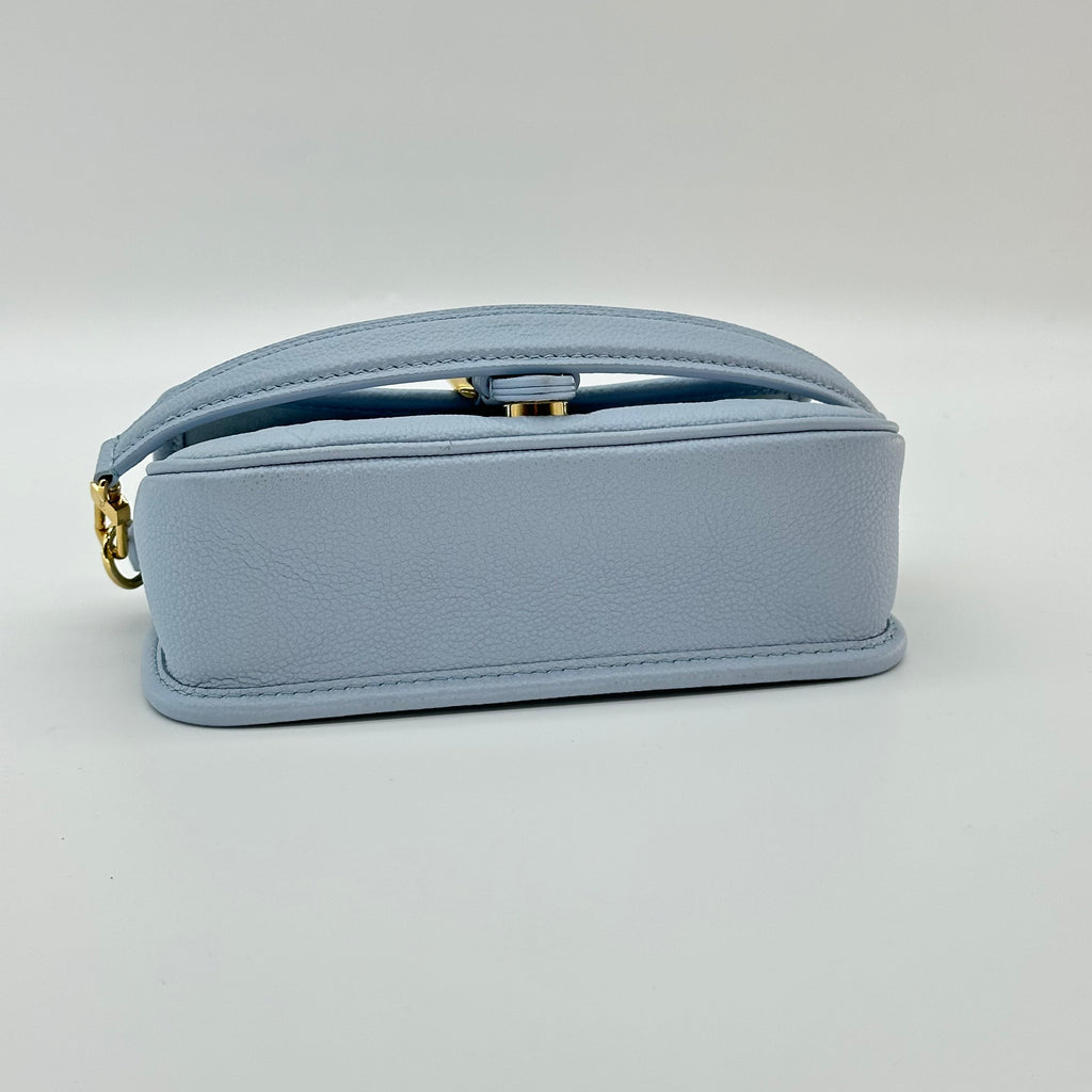 Louis Vuitton Nano Diane Monogram Empreinte Leather Crossbody Bag Blue M83592 RFID