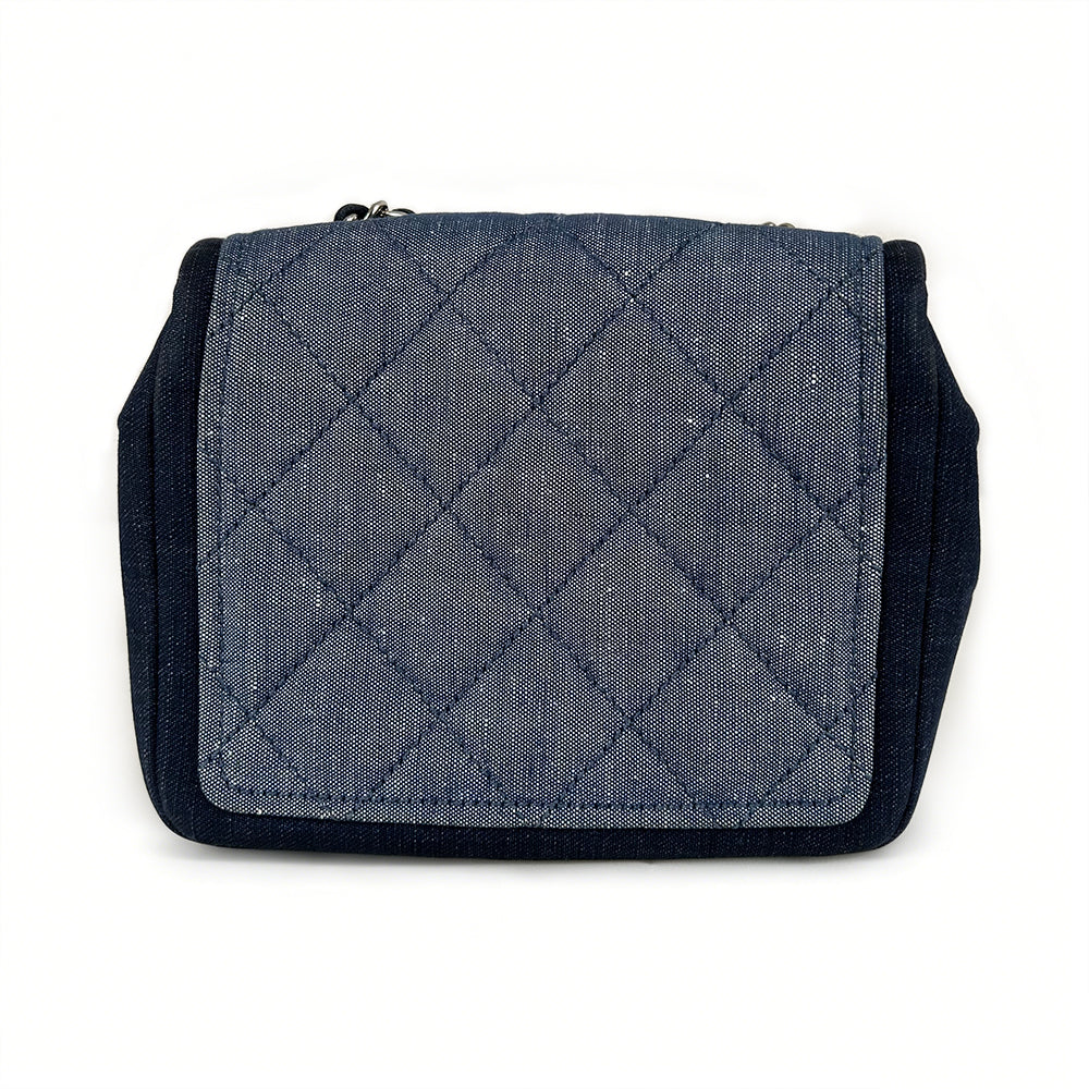 Chanel Mini Matlassse Denim Shoulder Bag