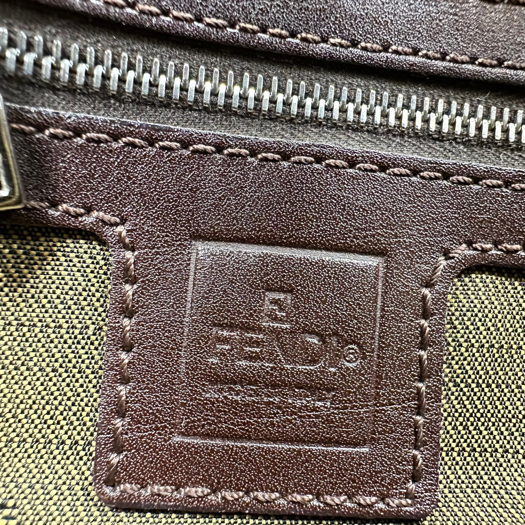 FENDI Zucca FF Logo Mamma Baguette Shoulder Bag Vintage