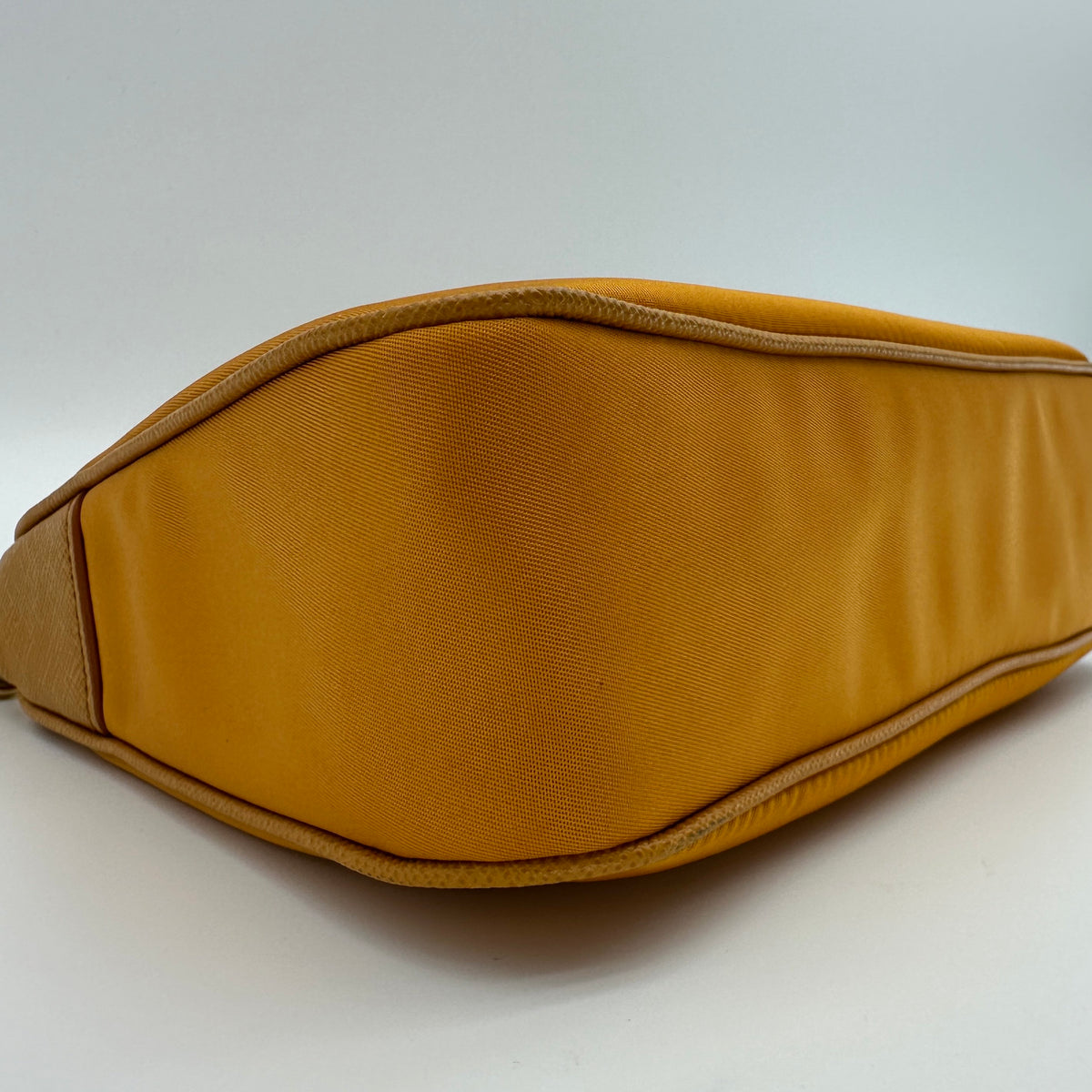 Prada Tessuto Nylon & Leather 2 Way Shoulder Bag Orange