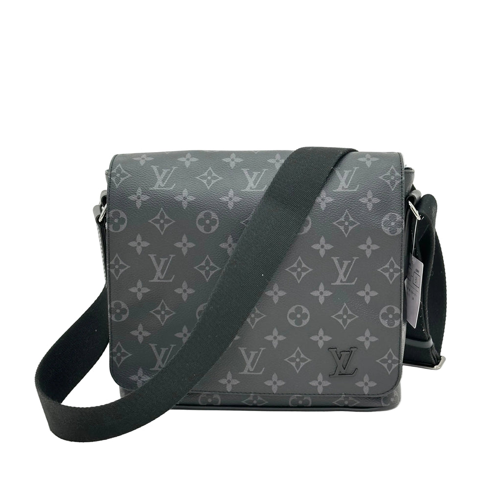 Louis Vuitton LOUIS VUITTON District PM Monogram Eclipse Black Gray Silver