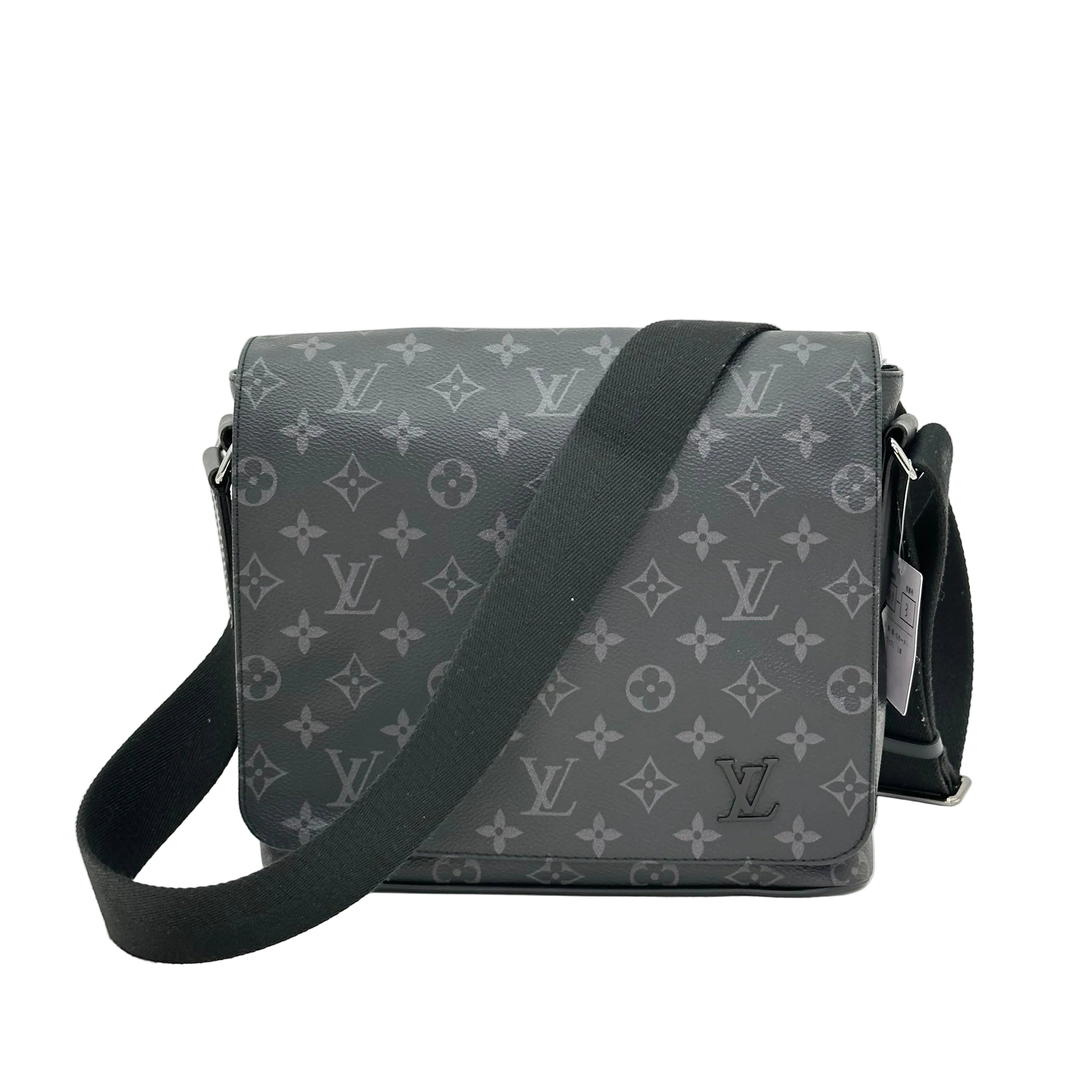 Louis Vuitton LOUIS VUITTON District PM Monogram Eclipse Black Gray Silver