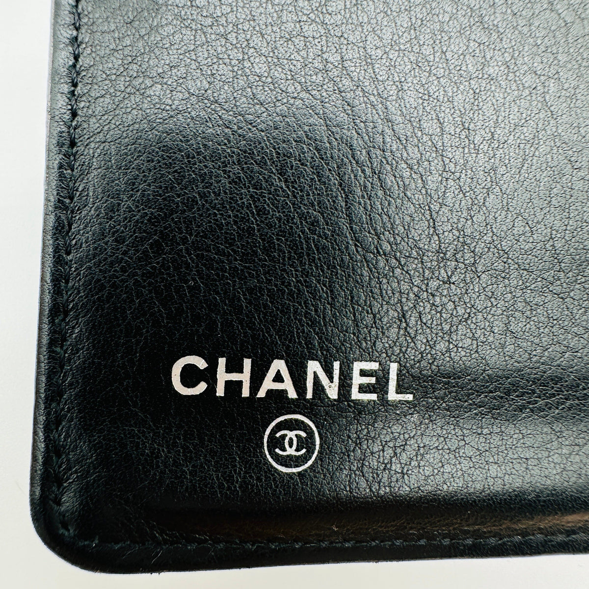Chanel Patent Leather Coco Mark Long Black Bifold Wallet