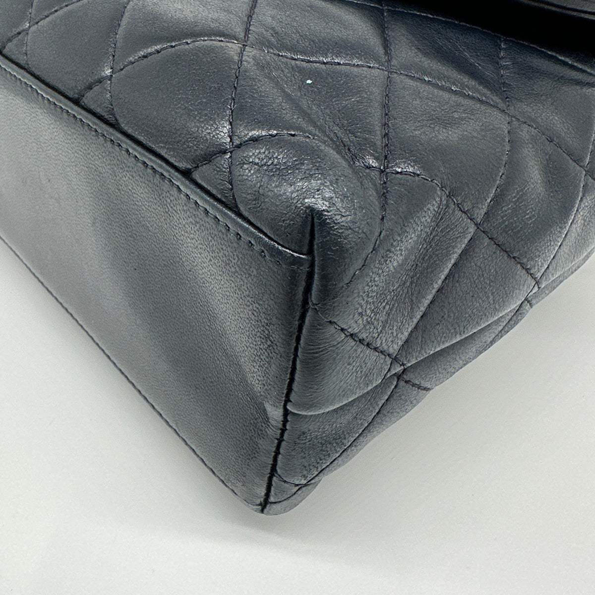 Chanel Quilted Lambskin Vintage Coco Black Shoulder Bag
