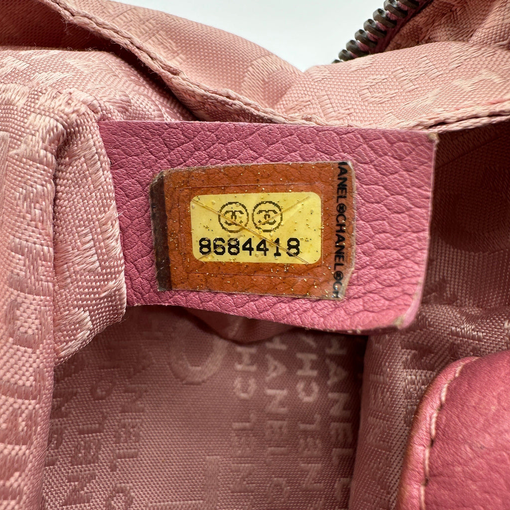 Chanel Choco Bar Caviar Leather Pink Handbag