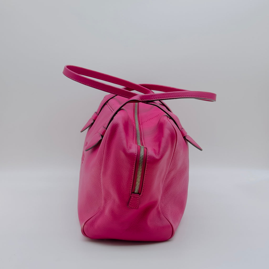 Loewe Grained Leather Heritage Small Pink Handbag
