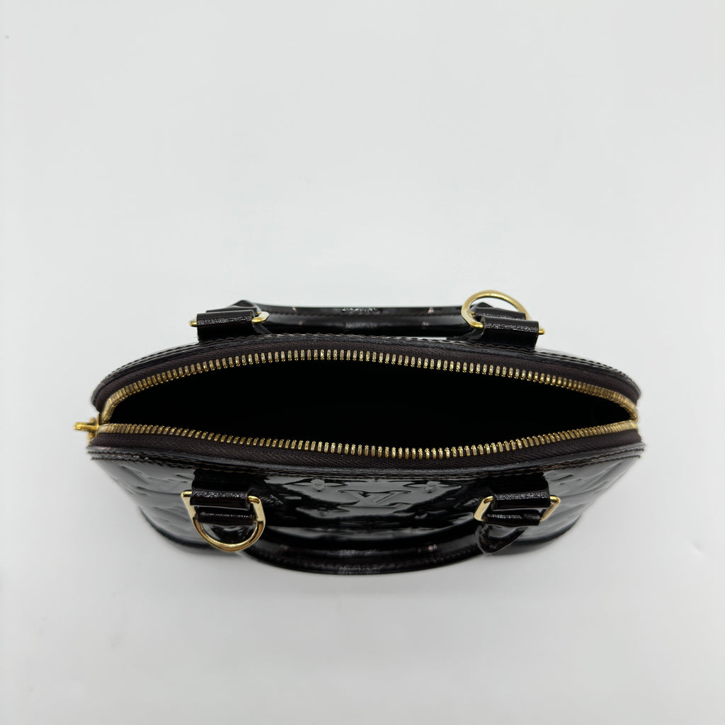 Louis Vuitton Vernis Alma BB M91678 CT1158 Purple There was an RFID response