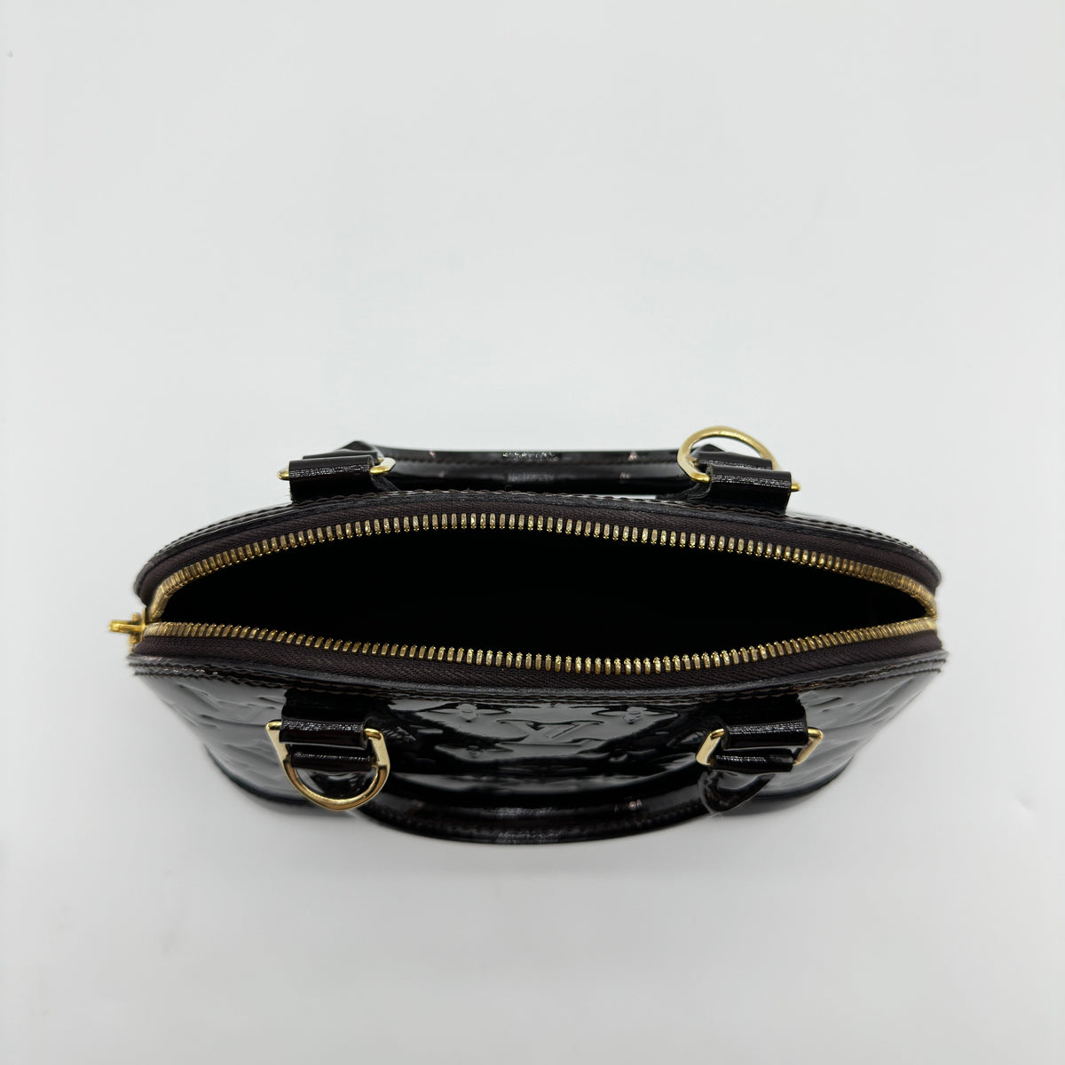 Louis Vuitton Vernis Alma BB M91678 CT1158 Purple There was an RFID response