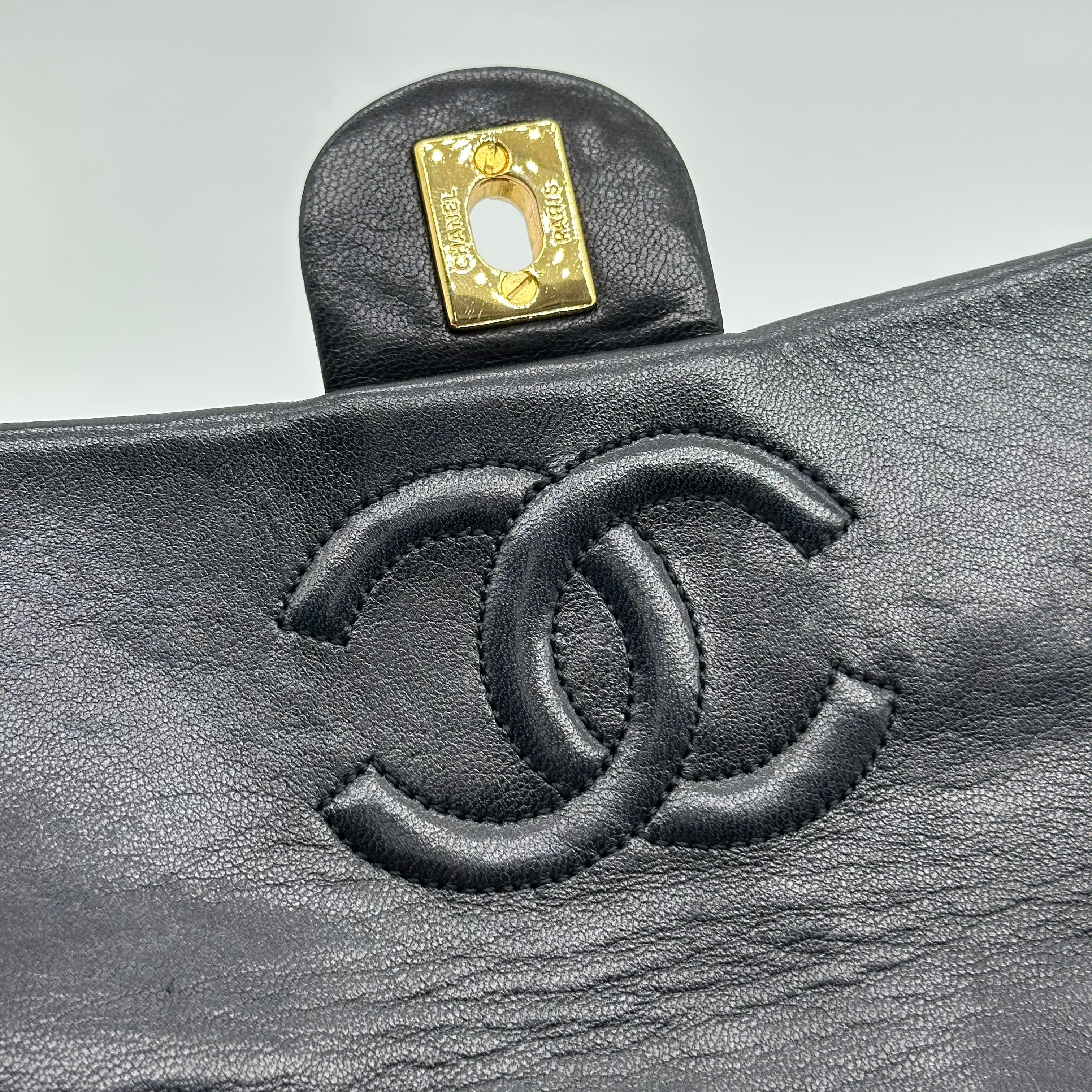 Chanel Matelasse Mini Chain Shoulder Bag Coco Mark Gold Hardware Black 0 Series