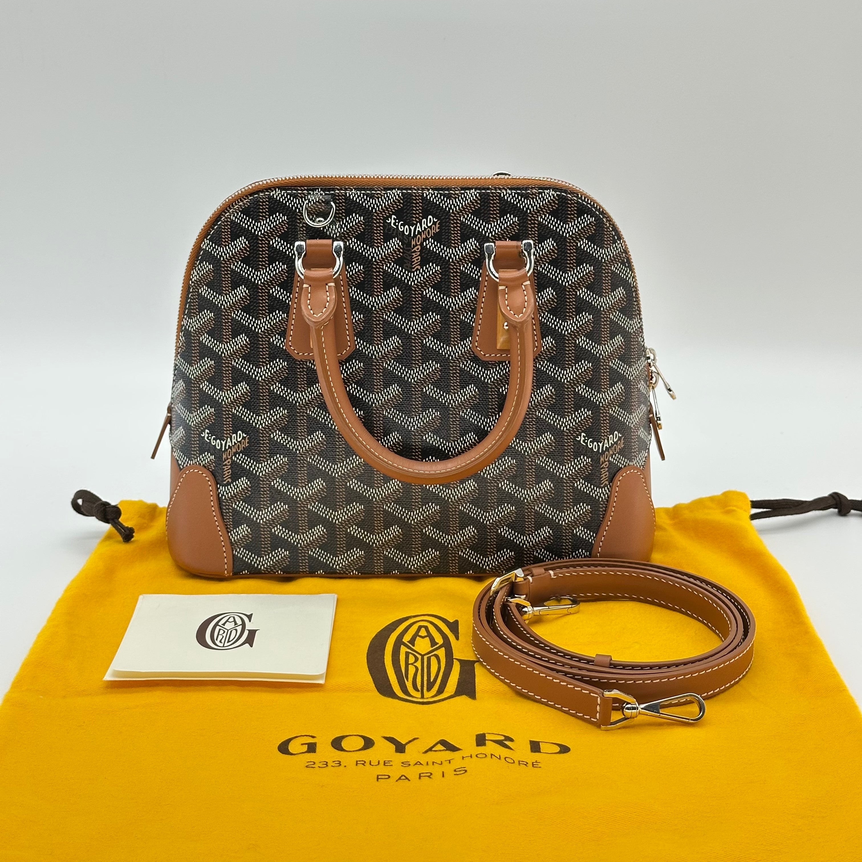 Goyard Goyardine Sac Vendome PM Handbag Crossbody Black
