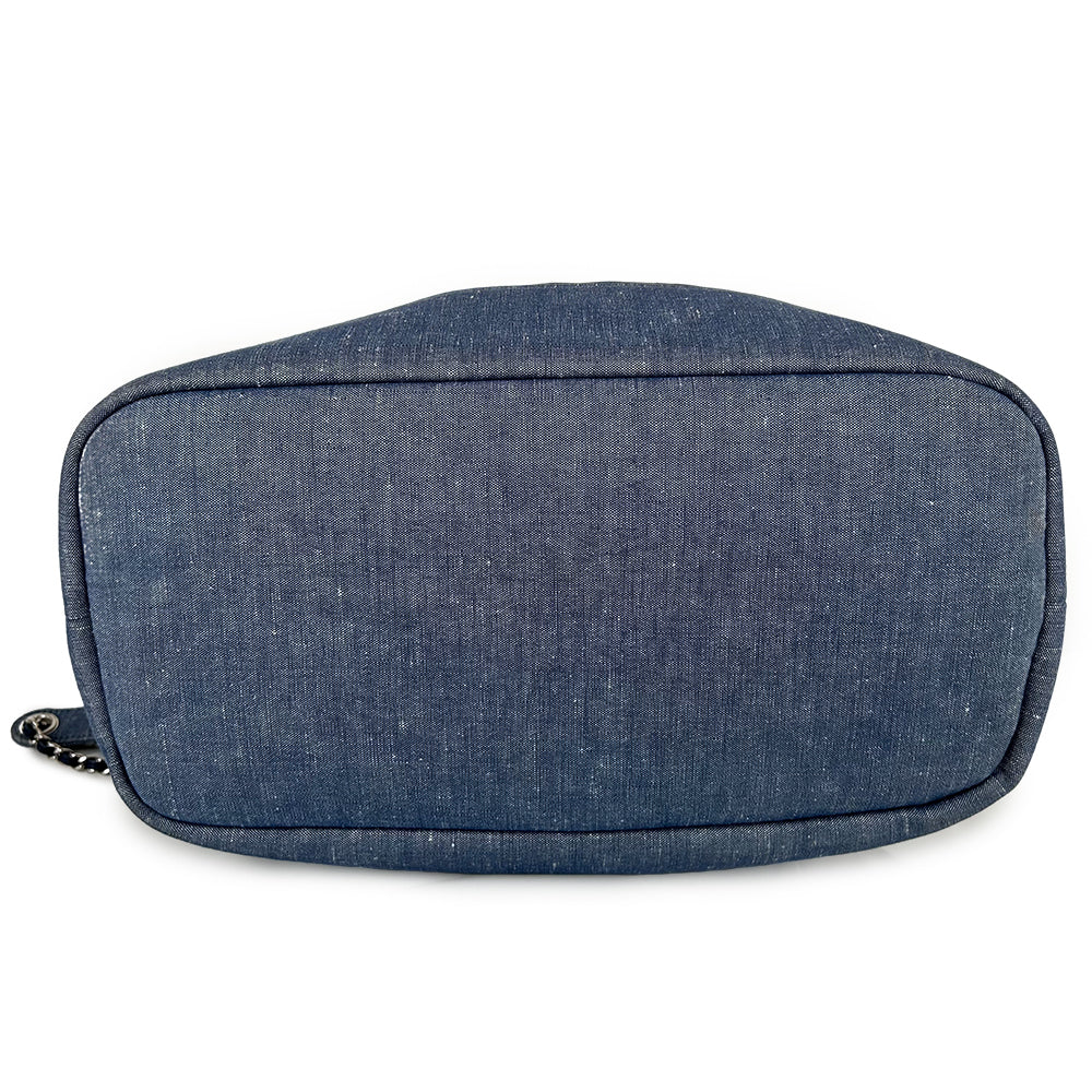 Chanel Blue Quilted Denim Medallion Backpack 2-Way 19 Series