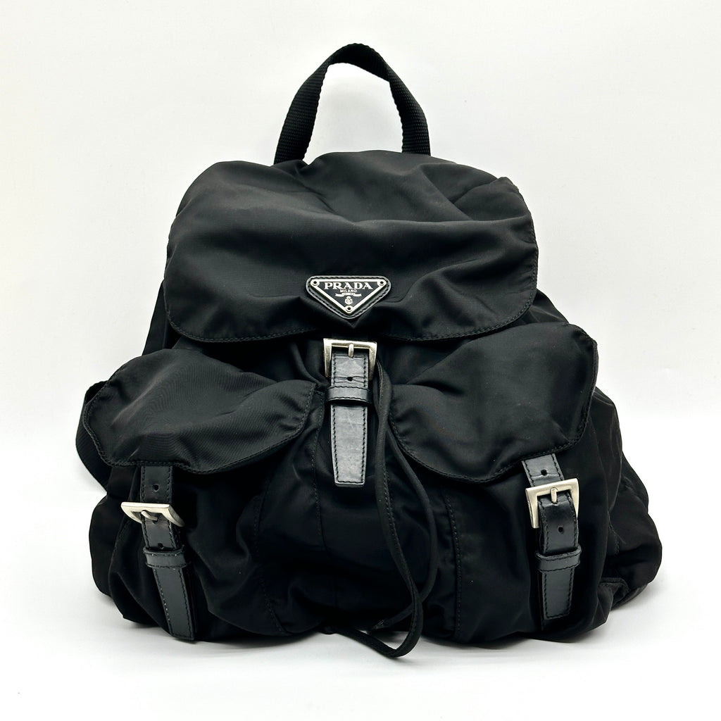 Prada Tessuto Nylon Black Backpack