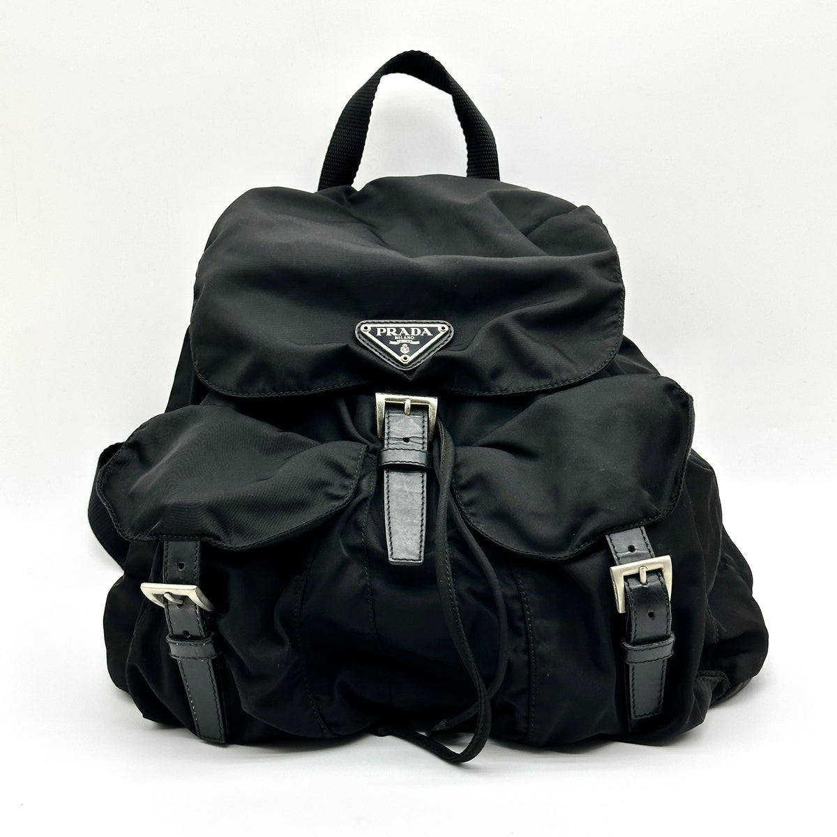 Prada Tessuto Nylon Black Backpack