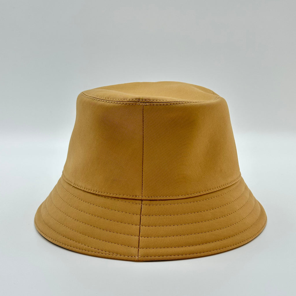 Hermès Knot Detail H Logo Bucket Hat Biscuit Size 58 96% cotton 4% elastane