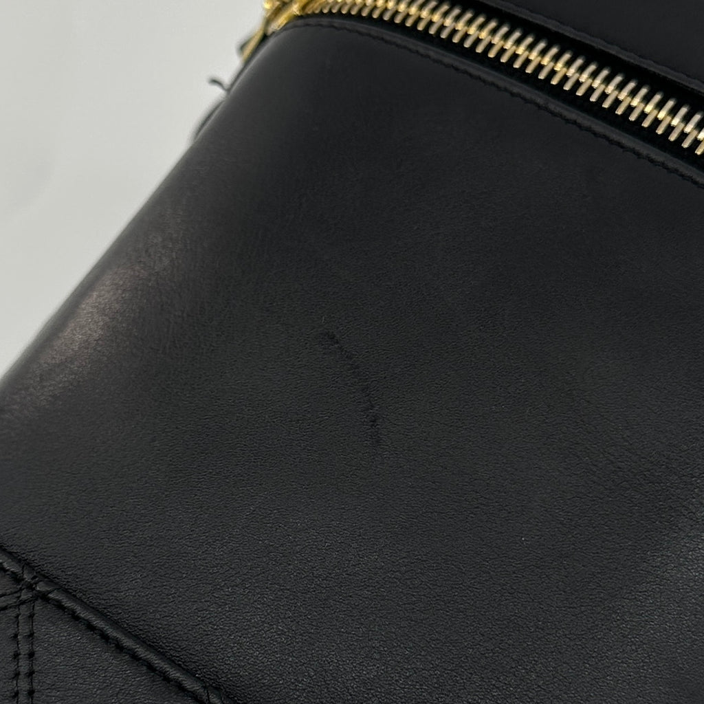 Chanel Bicolore Lambskin Vanity Bag Black Gold Tone Hardware 2XXXXXX