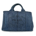 Prada Classic Denim Beach Tote Bag Large Capacity Handbag