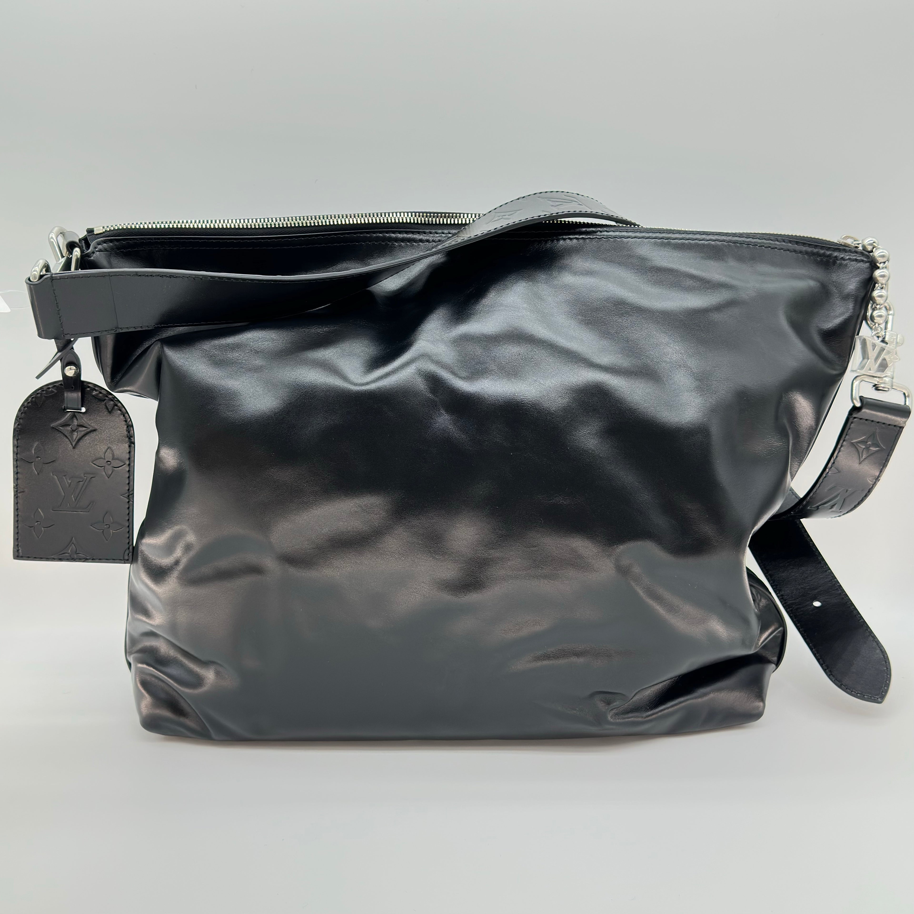 Louis Vuitton Vagabond Hobo Bolso bandolera de piel de becerro Negro M13986 RFID