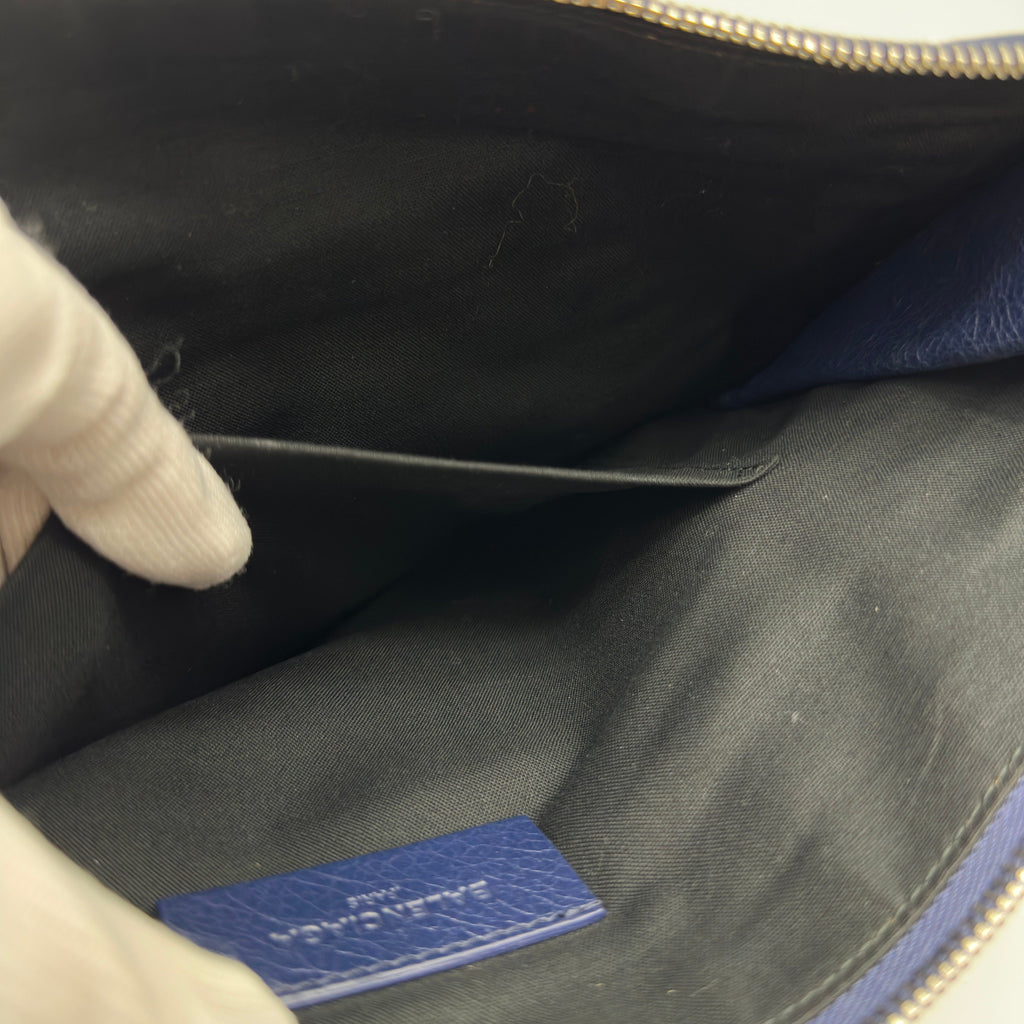 BALENCIAGA Balenciaga Classic Moto Zip-Around Flat Clutch Bag