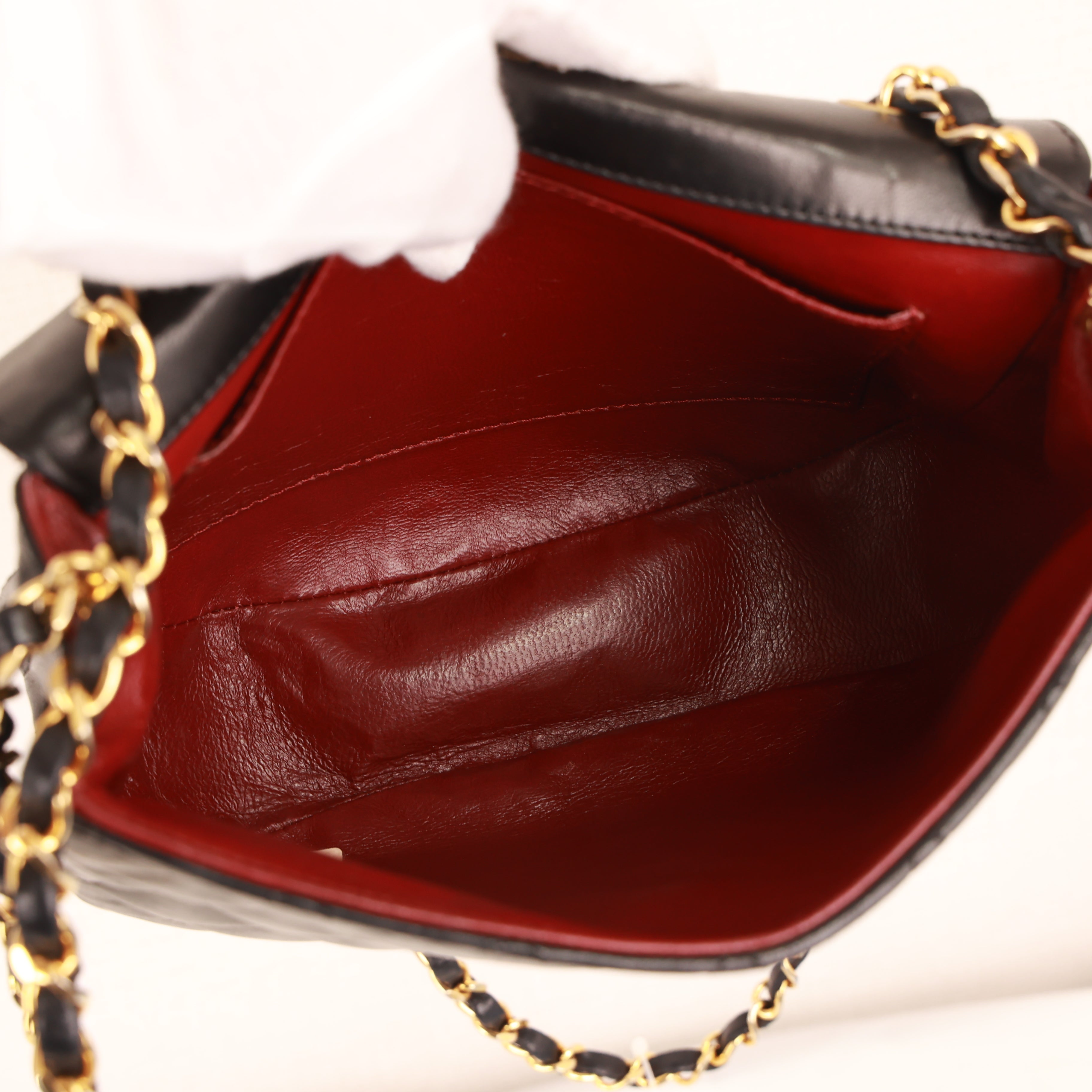 CHANEL Matelassé Coco Mark Push-Lock Lambskin Chain Bag