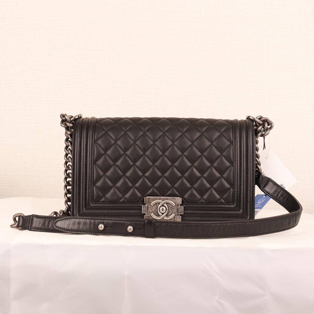 Chanel Coco Mark Chain shoulder Tote Bag calfskin production year 2013-2014