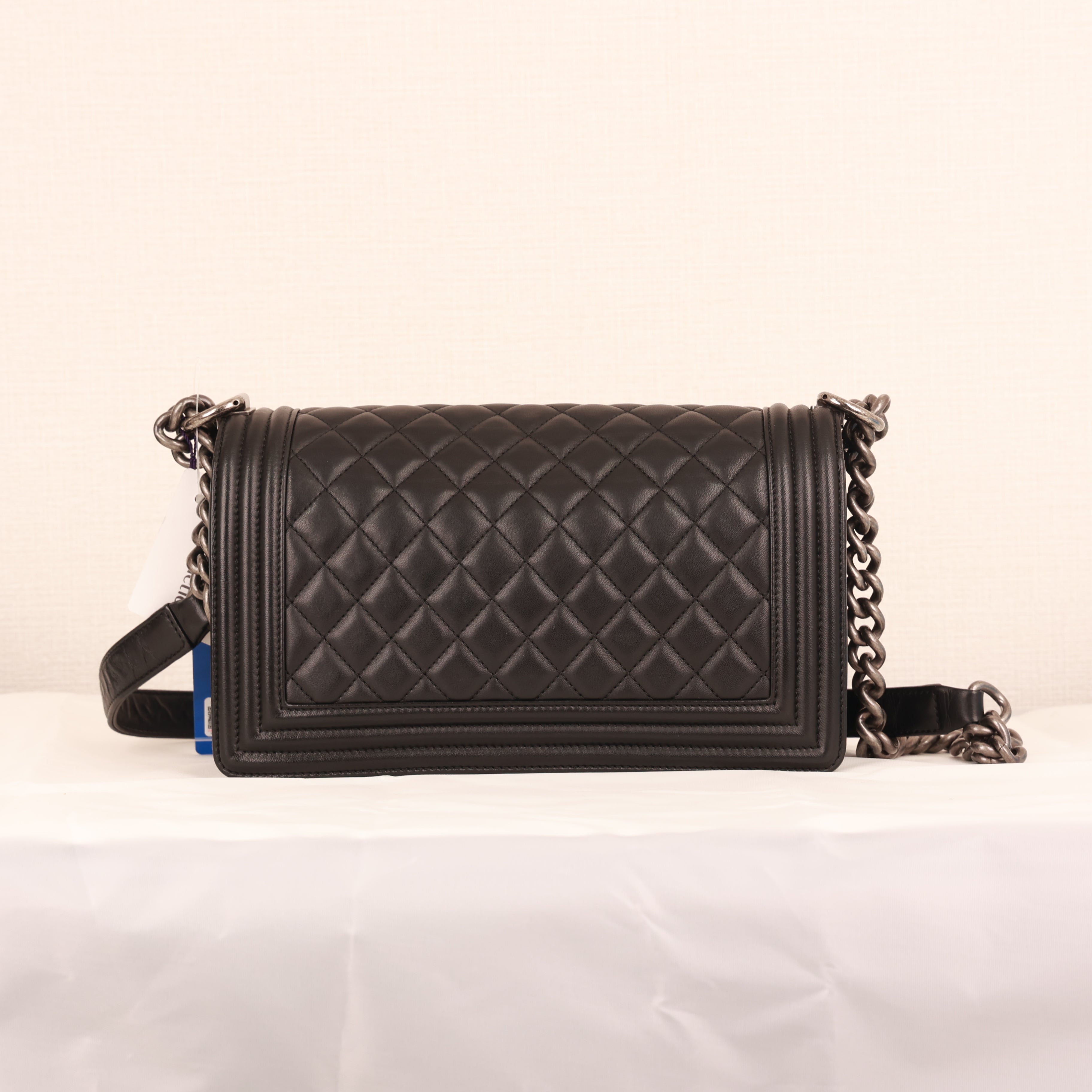 Chanel Coco Mark Chain shoulder Tote Bag calfskin production year 2013-2014