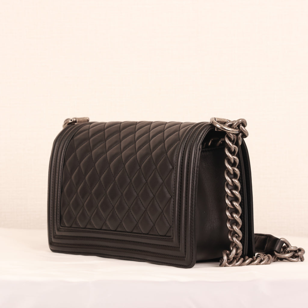 Chanel Coco Mark Chain shoulder Tote Bag calfskin production year 2013-2014