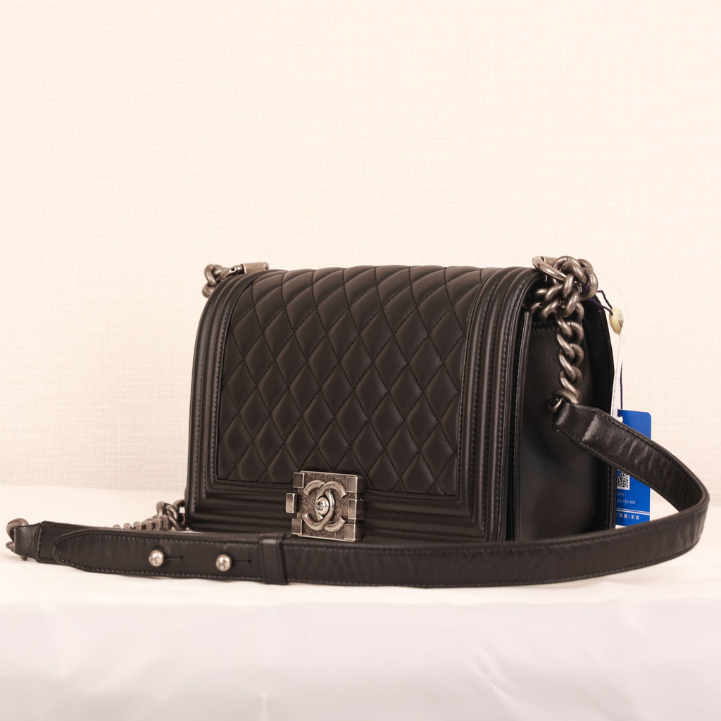 Chanel Coco Mark Chain shoulder Tote Bag calfskin production year 2013-2014