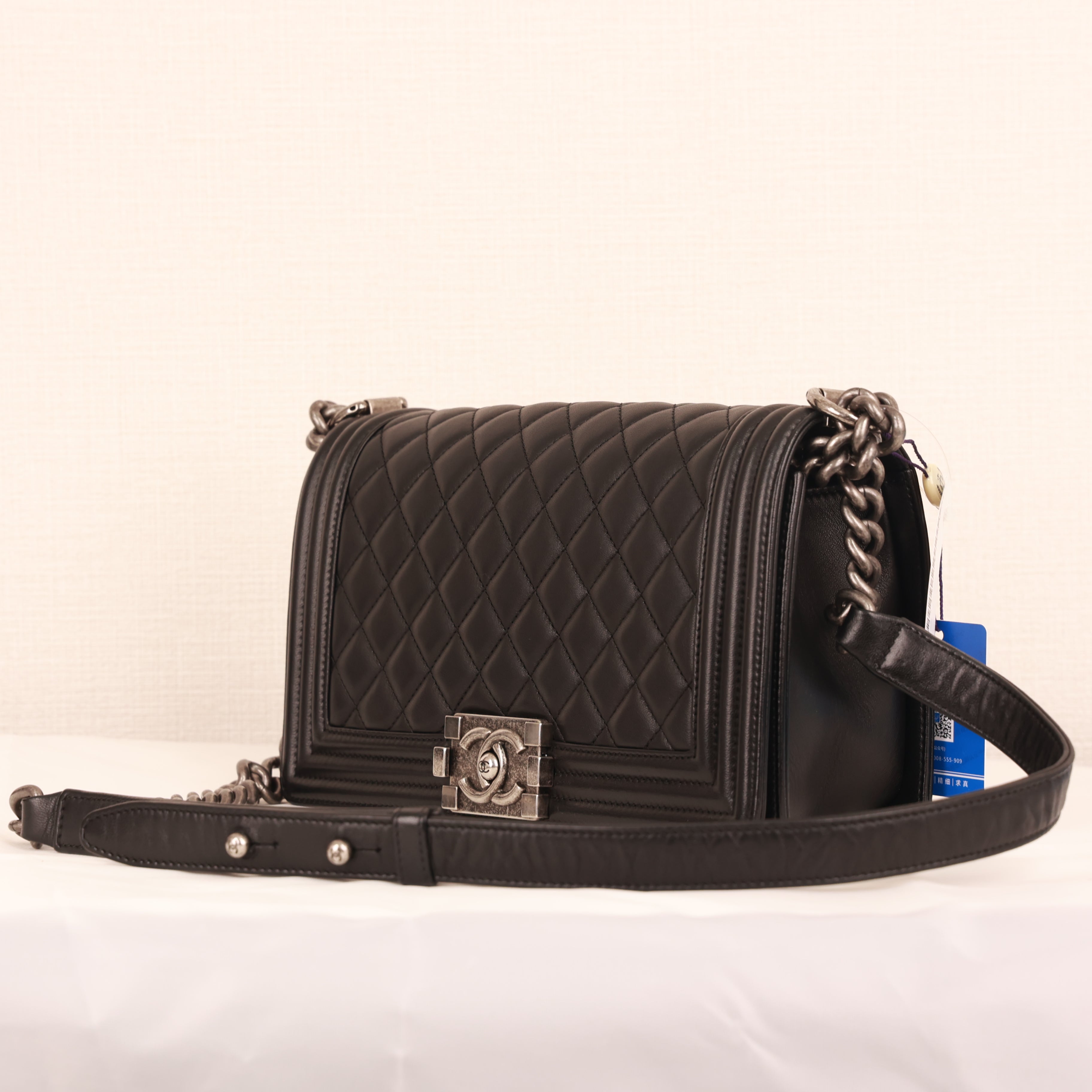 Chanel Coco Mark Chain shoulder Tote Bag calfskin production year 2013-2014