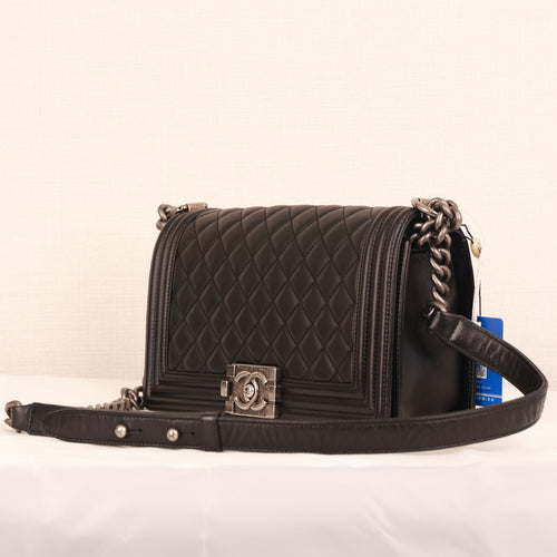 Chanel Coco Mark Chain shoulder Tote Bag calfskin production year 2013-2014