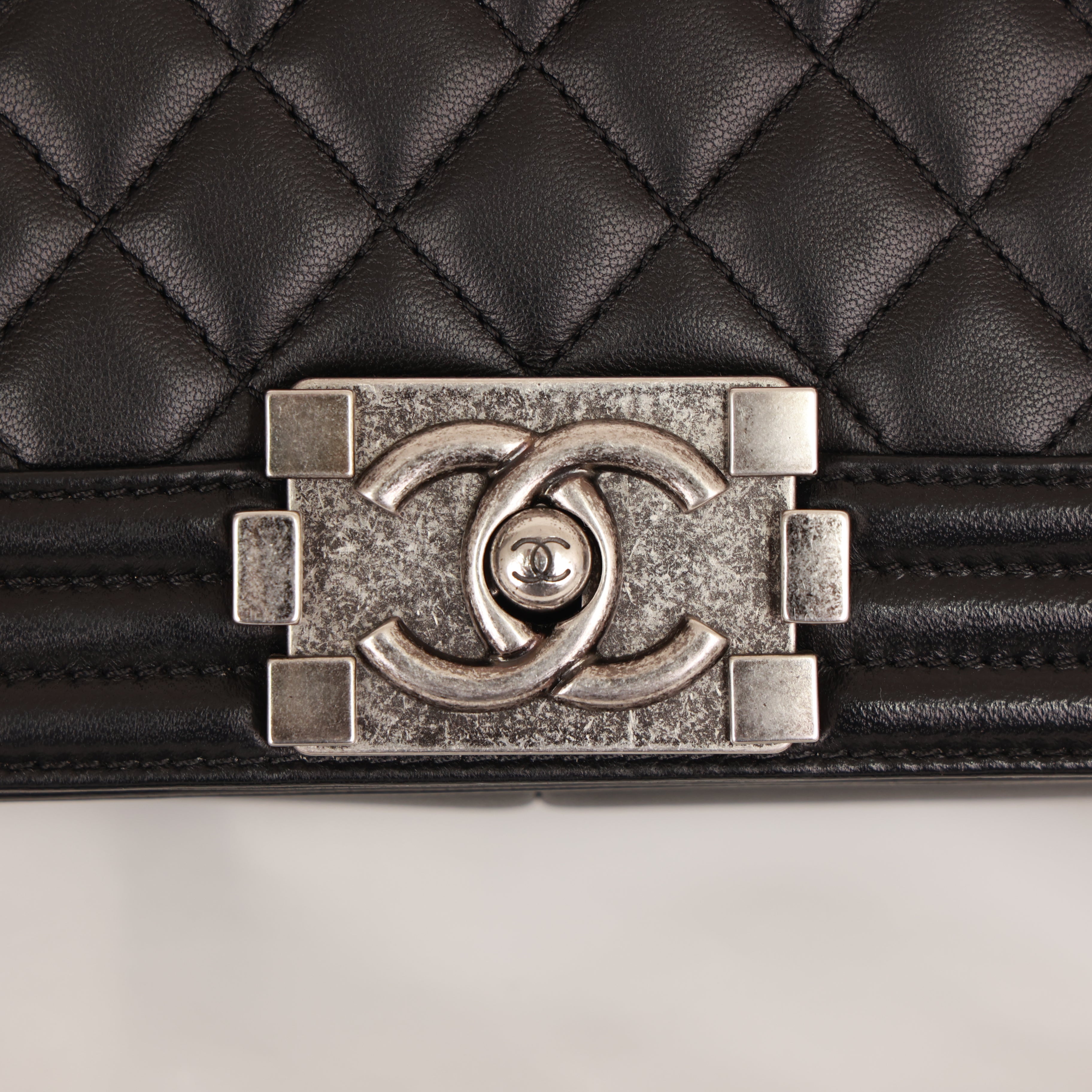 Chanel Coco Mark Chain shoulder Tote Bag calfskin production year 2013-2014