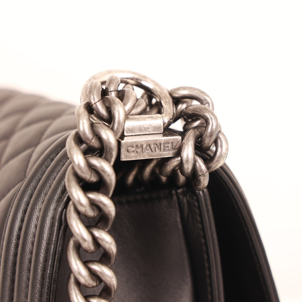 Chanel Coco Mark Chain shoulder Tote Bag calfskin production year 2013-2014